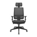 Ver imagem 1 de Cadeira Presidente Brizza Tela - Autocompensador Slider - Base Piramidal - Braços 3D Pp -