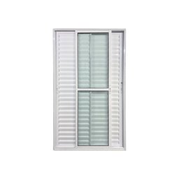 Porta Balcão 3 Folhas Veneziana 210x120 Branco Linha 25 - 2