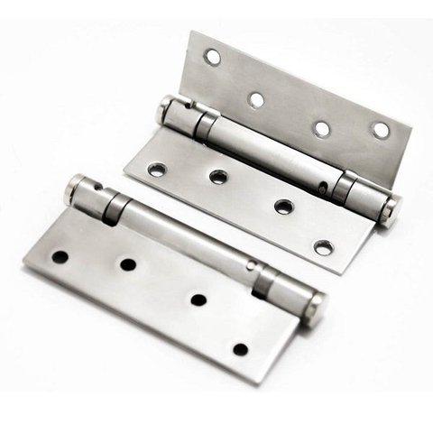 Dobradiça com Mola em Aço Inox 304 - Par 2 Pçs - Espess 2mm