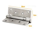 Ver imagem 2 de Dobradiça com Mola em Aço Inox 304 - Par 2 Pçs - Espess 2mm