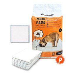 Tapete Higienico para Pet Ultra Absorvente Mimo Pads 60x55cm 30 Unid Branco Pp019 - 1