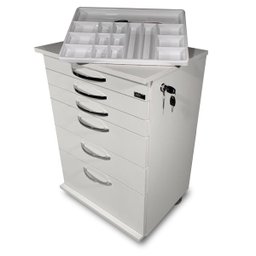 Mesa Auxiliar Odontológica com Tranca para Todas As Gavetas - 1