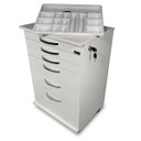 Ver imagem 1 de Mesa Auxiliar Odontológica com Tranca para Todas As Gavetas