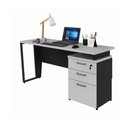 Ver imagem 2 de Escrivaninha Mesa Escritório 150cm 3 Gavetas Flex Multimóveis CR25322