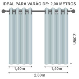 Cortina Voil Gaze de Linho 2,80 M X 2,30 M - Bege - 6