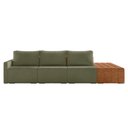 Ver imagem 6 de Sofá Ilha 3 Lugares Living 342cm Modulado para Sala Lary Bouclê Verde K01 - D'Rossi