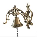 Ver imagem 3 de Sino Todo Em Bronze Maciço Decorado Rústico Campainha Casa