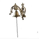 Ver imagem 2 de Sino Todo Em Bronze Maciço Decorado Rústico Campainha Casa