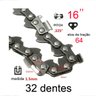 Sabre 16 + 2 Correntes Motosserra Toyama Mt46 l mt-46 l tcs46x l mt4516 l 32 dentes l 64 elos .325 - 5