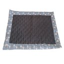 Ver imagem 4 de Tapete Higiênico Pet Impermeável Escuro Marrom Médio Reutilizável Lavável: Luck Azul Bebê