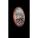 Ver imagem 1 de Espelho Redondo Decorativo 60cm Cobre Moldura Design Recuado