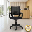 Ver imagem 5 de Kit 4 Cadeiras de Escritório Nelis Base Pp - Preta