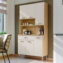 Ver imagem 1 de Armário de Cozinha com Balcão Era 6 Portas 1 Gaveta Freijó/soft - Pnr Móveis