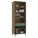 Ver imagem 2 de Armário de Cozinha Cristaleira 2 Portas de Vidro 80cm com Pés M628 Botanic Kappesberg