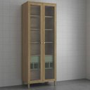 Ver imagem 1 de Cristaleira de Cozinha 2 Portas de Vidro 80cm com Pés Botanic Kappesberg