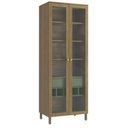 Ver imagem 1 de Armário de Cozinha Cristaleira 2 Portas de Vidro 80cm com Pés M628 Botanic Kappesberg