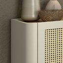 Ver imagem 4 de Buffet Bend 180 cm Porta Sextavada Incolar Grigio com Pé Preto