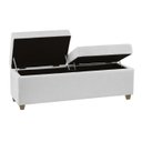 Ver imagem 1 de Recamier Bau Madri 1,60m Corino Branco - Inova Decorações