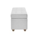 Ver imagem 4 de Recamier Bau Madri 1,60m Corino Branco - Inova Decorações