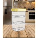 Ver imagem 2 de Pote Clear Micro Trio 6,2 X 8 X 13 Cm 300 Ml - Amarelo Soft Coza