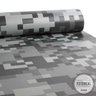 Papel de Parede Camuflado Pixel Cinza - 58x300cm - 2
