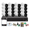 Kit Intelbras 16 Cameras Segurança 1120b Dvr 32 Canais Mhdx 1232 + Hd 6tb - 1