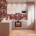 Ver imagem 1 de Papel de Parede Lavavel para Cozinha Revestimento Brilho Pastilha Metálica Glass Mosaic - 0,58 x 1,0