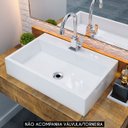 Ver imagem 2 de Cuba Pia de Apoio para Banheiro Retangular 55cm Ivy C08 Branco - Mpozenato