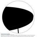 Ver imagem 3 de Mesa De Canto Lateral Redonda Alta Athenas Tripé Mdf Preta