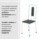 Ver mais imagens de Conjunto de Mesa Tubular 100cm x 60cm Tampo em MDF com 4 Cadeiras Lívia Branco/Preto Liso