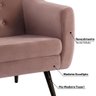 Poltrona Mimo com Tecido Veludo - Rosa - 2