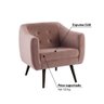Poltrona Mimo com Tecido Veludo - Rosa - 3