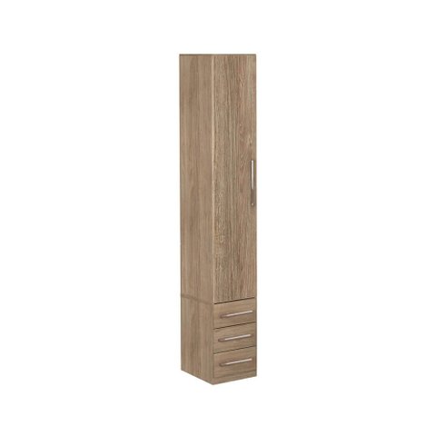 Guarda-Roupa De 1 Porta Com Gavetinhas 1232 Esquerdo Castanho