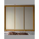 Ver imagem 3 de Guarda Roupa Modulo com 3 Portas de Correr e Pés Puxador Flo Cor:off White/madeira