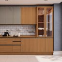 Ver imagem 2 de Cristaleira para Cozinha com 4 Portas Marrom/Canela
