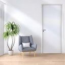 Ver imagem 1 de Kit Porta de Madeira 210x92cm Batente 15cm Lisa Primer Uniportas Abertura Direita