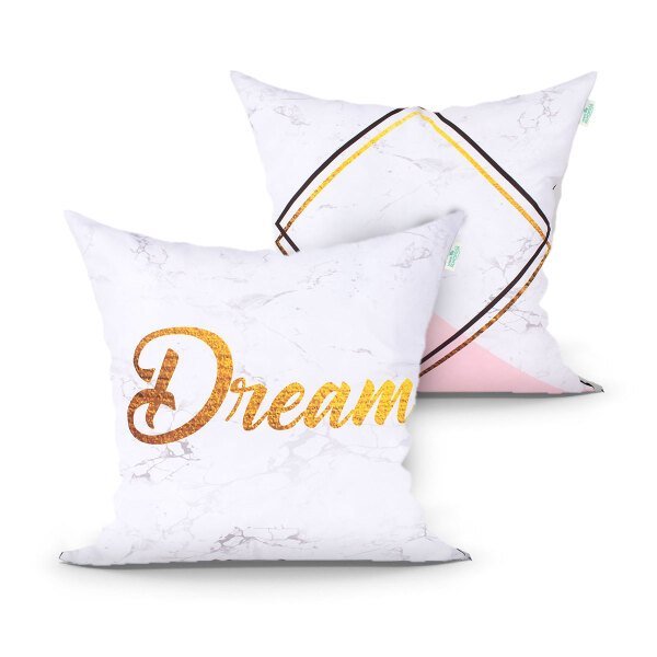 Almofada para Cama Decorativa 2 Unidades Estampada 45cm x 45cm com Refil