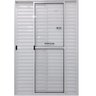 Porta de Alumínio de Correr 3 Folhas Com Trinco Lado Esquerdo 210x150 Branco Allo Esquadrias - 1