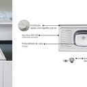 Ver imagem 5 de Pia de Apoio Tramontina New Raggi 40 em Aço Inox 105x52 Cm