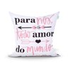 Kit Almofada para Cama Estampada Decorativa Rosa 3 Unidades 45cm x 45cm com Refil + Almofada Nó Esca - 4