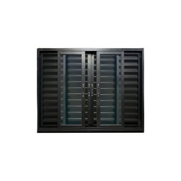 Veneziana 6 Folhas Preto 100x150 Linha 25 - 1