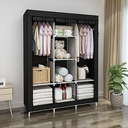Ver imagem 1 de Guarda Roupa Portátil 3 Portas Cor Preto