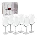 Ver imagem 1 de Jogo 6 Taças Vinho Água Bohemia Sarah Cristal 850ml 25x10x10cm Transparente