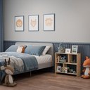 Ver imagem 2 de Estante Infantil Barcelona sem Porta sem Gavetas Madeira MDP 15mm 70cm Bege