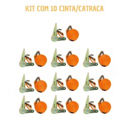 Kit 10 Cinta Catraca Amarração 800kg Carretinha Moto Jetski - 2