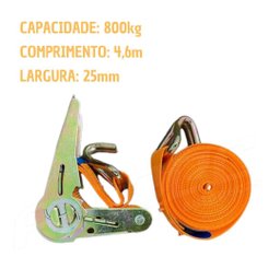 Kit 10 Cinta Catraca Amarração 800kg Carretinha Moto Jetski - 3