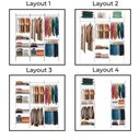 Ver imagem 2 de Closet Monte Como Quiser 17 pçs 1,90m linear - Branco