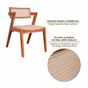 Ver mais imagens de Kit 6 Cadeiras Madeira Maciça Rattan de Fibra 100% Estofada Verona Espresso Móveis