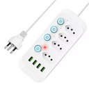 Ver imagem 1 de Filtro de Linha com 4 Tomadas e 4 Usb Retardador de Chama