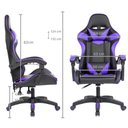 Ver imagem 5 de Cadeira Gamer Prizi Roxa - Pz1005